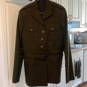 Brand New Men’s Belted Military Coat